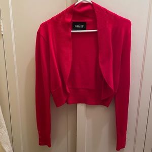 Collectif red cardigan bolero sweater